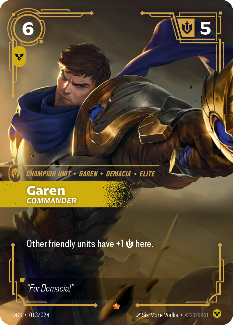 Garen, Commander card art