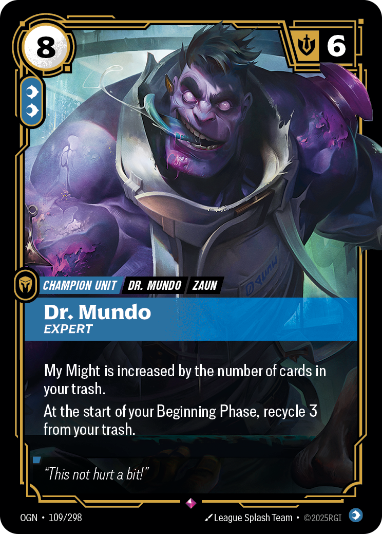 Dr. Mundo, Expert art