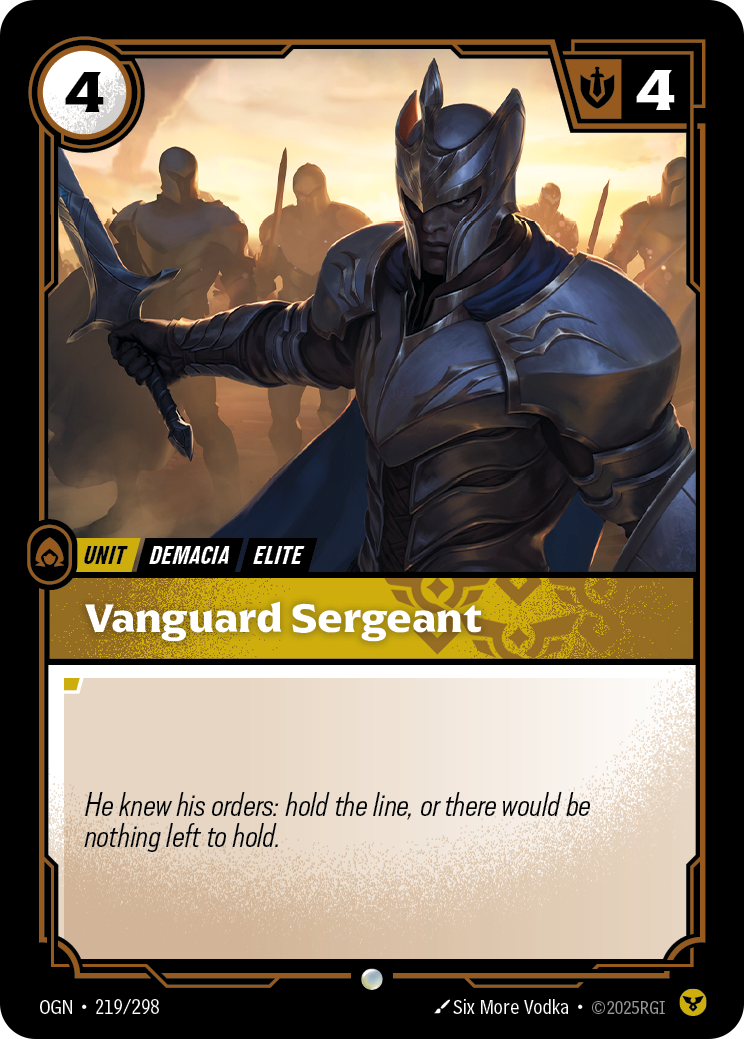 Vanguard Sergeant art