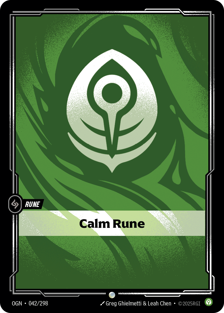 Calm Rune card art