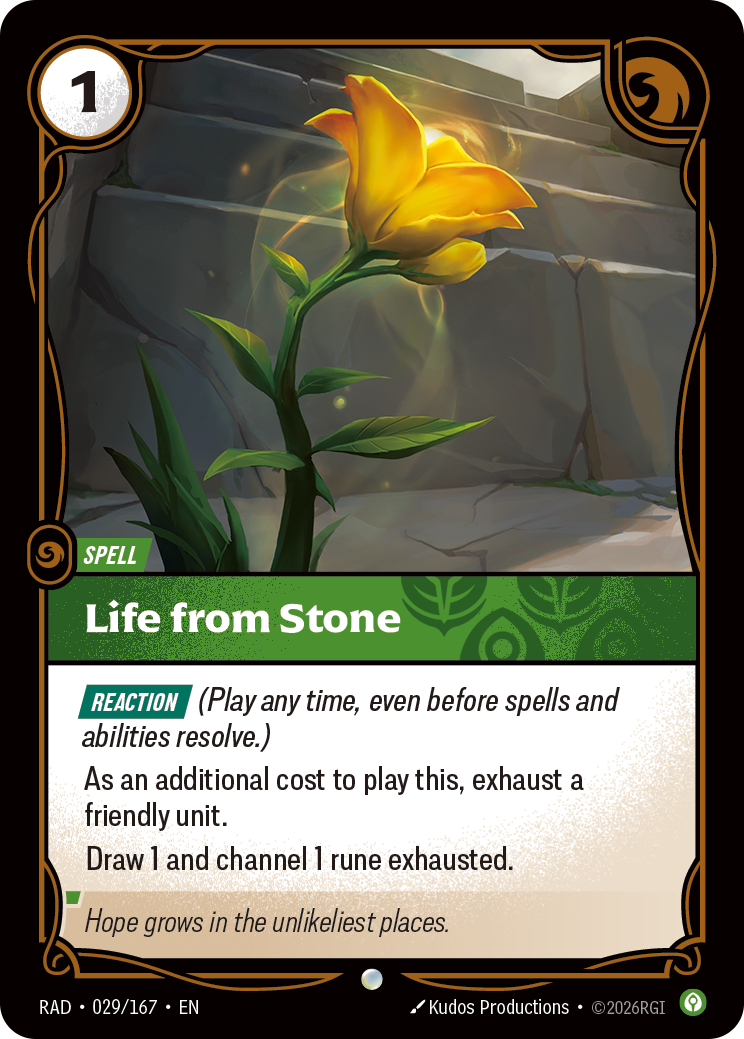 Life from Stone art
