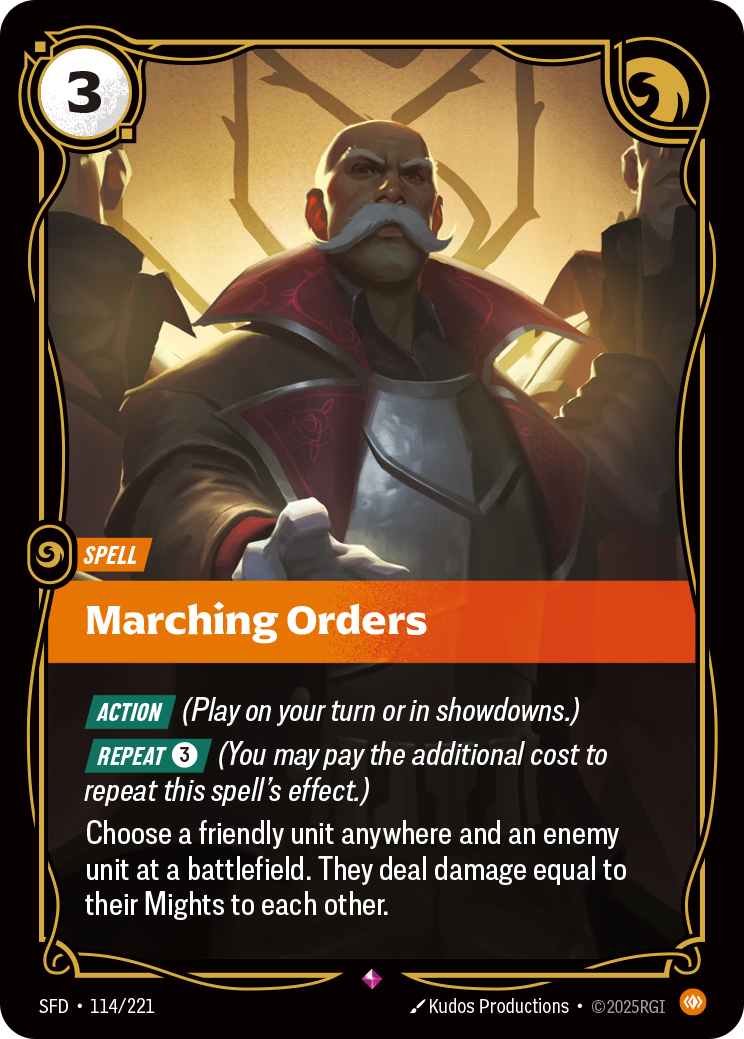 Marching Orders art