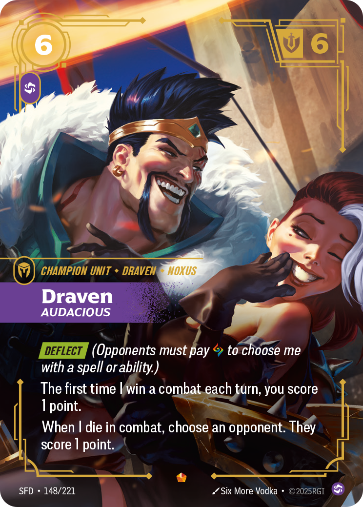 Draven, Audacious art
