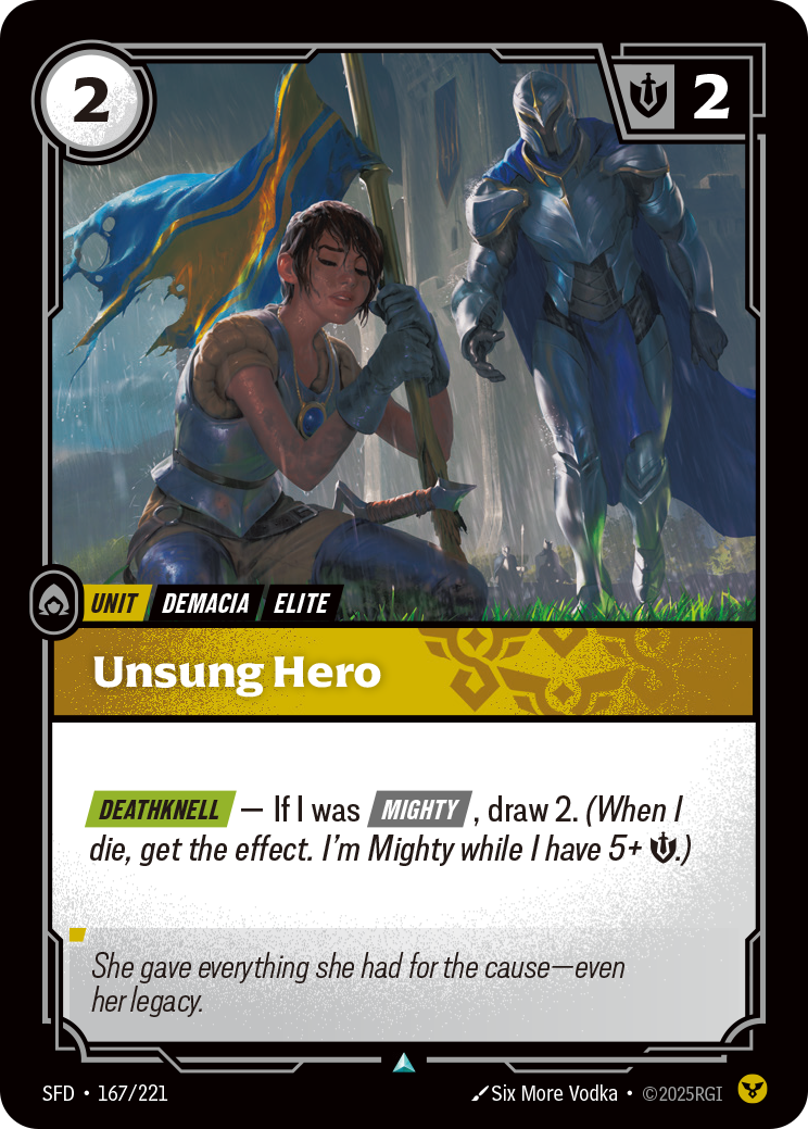Unsung Hero card art