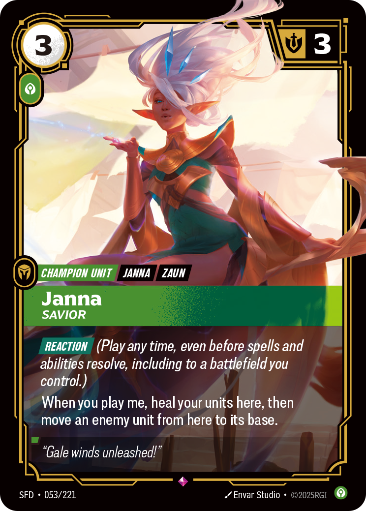 Janna, Savior art