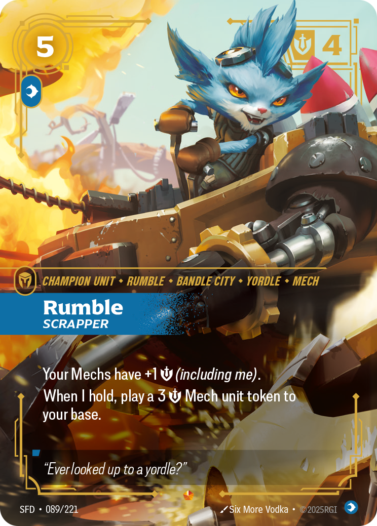 Rumble, Scrapper art