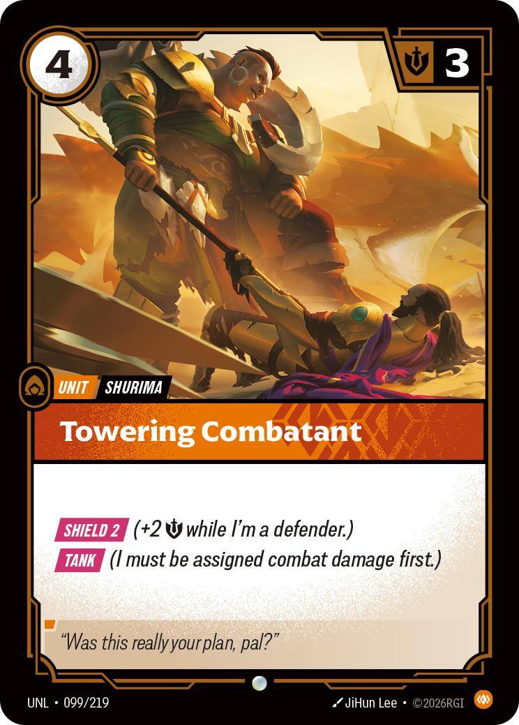 Towering Combatant art